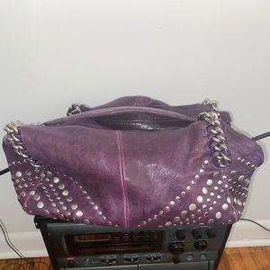 SOFT LEATHER STUDDED BAG